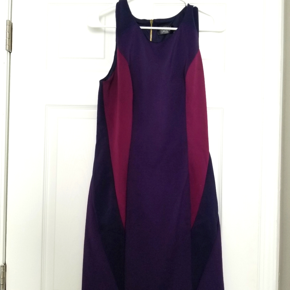 Guess Purple Colorblock Dress
